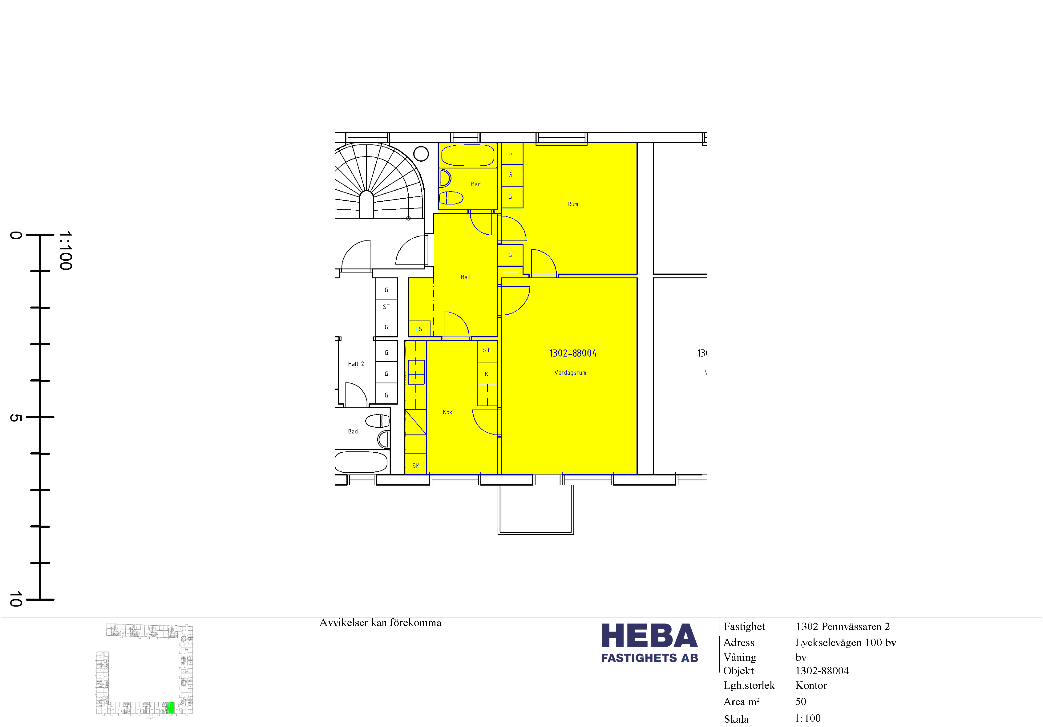 Lyckselevägen 100 bv